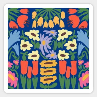 Happy Hippie Flowers Sticker